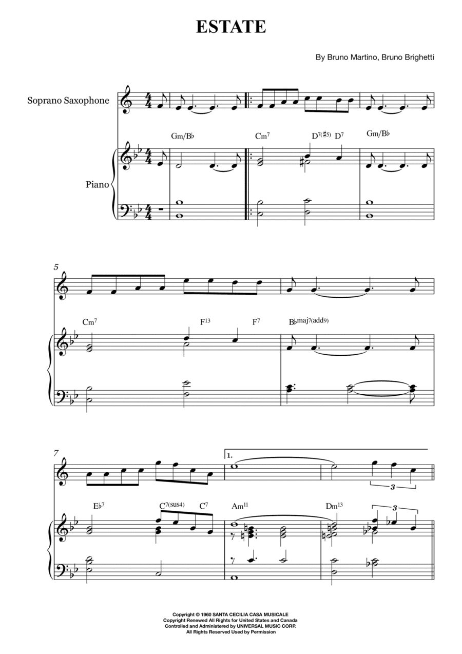 Estate (arr. Karen Rodrigues)