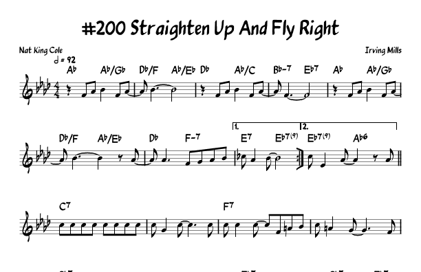 Straighten Up And Fly Right (arr. John Fries)