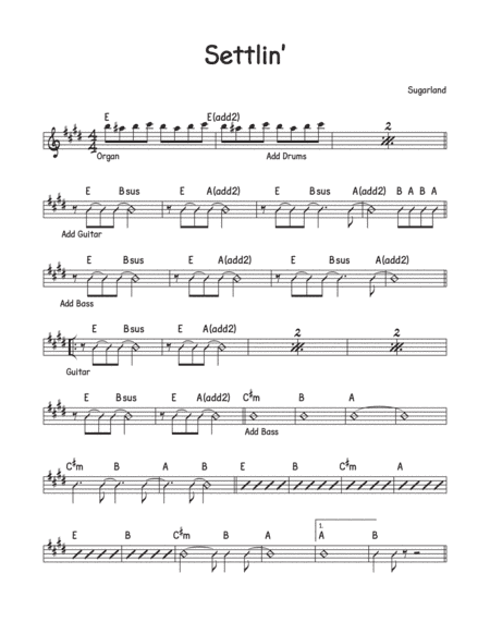 Settlin' (arr. David M Fagnant)