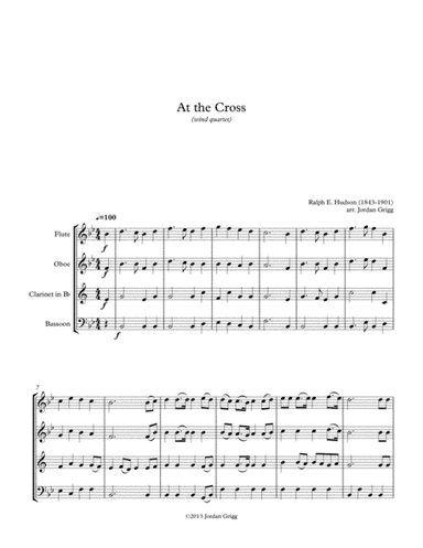 At the Cross (wind quartet) (arr. Jordan Grigg)