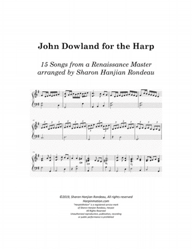 John Dowland for the Harp (arr. Sharon Hanjian Rondeau)
