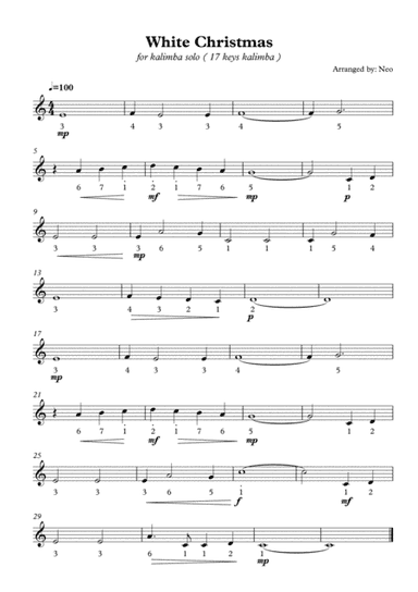 White Christmas (arr. Neo)