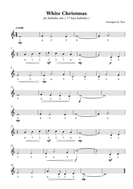 White Christmas (arr. Neo)