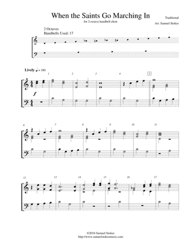 When the Saints Go Marching In - for 2-octave handbell choir (arr. Samuel Stokes)