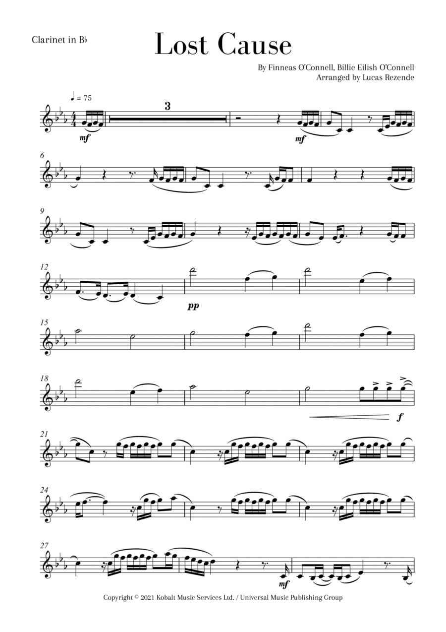 Lost Cause (arr. Lucas Rezende)