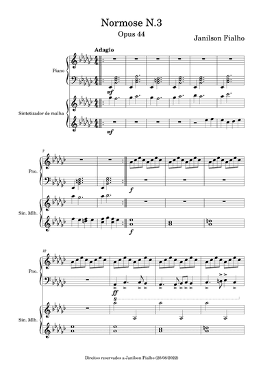 Normose N.3, Opus 44