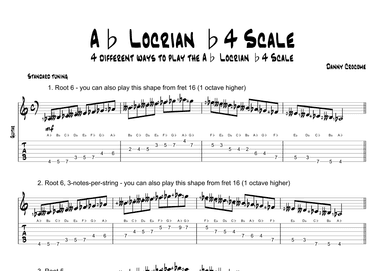 Ab Locrian b4 Scale (4 Ways to Play)