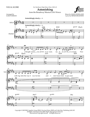 Astonishing (arr. Luke Furman)
