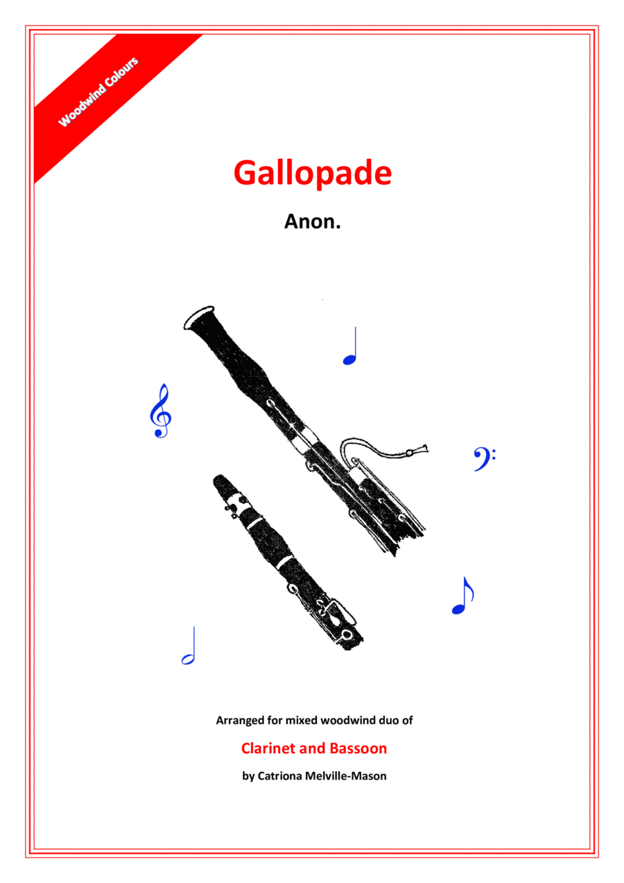 Gallopade (B-flat Clarinet & Bassoon Duet) (arr. Catriona Melville-Mason)