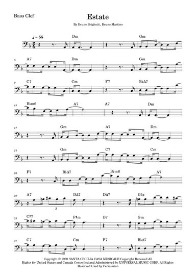 Estate (arr. Fabio Eduardo de Oliveira)