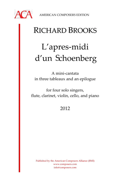 [Brooks] L'apres midi d'un Schoenberg