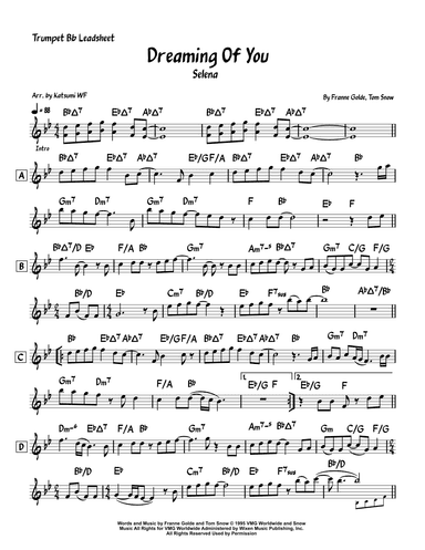 Dreaming Of You (arr. Katsumi WF)
