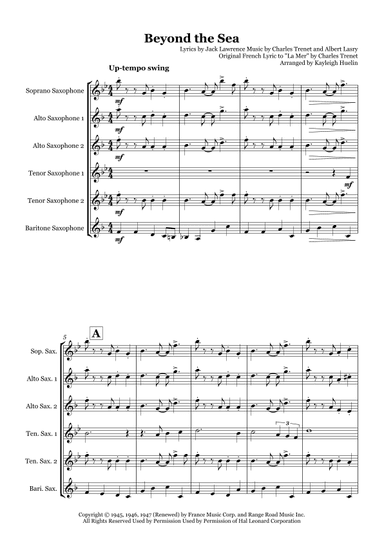 Beyond The Sea (arr. Kayleigh Huelin)