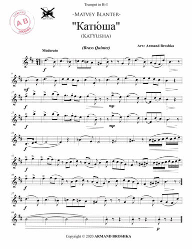 Katyusha (arr. Armand Broshka)