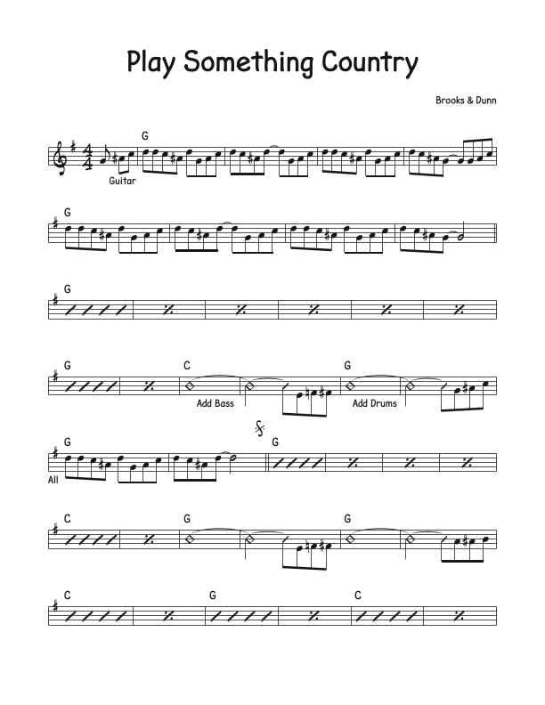 Play Something Country (arr. David M Fagnant)