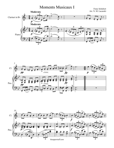 Moments Musicaux I (arr. Nick Lacanski)