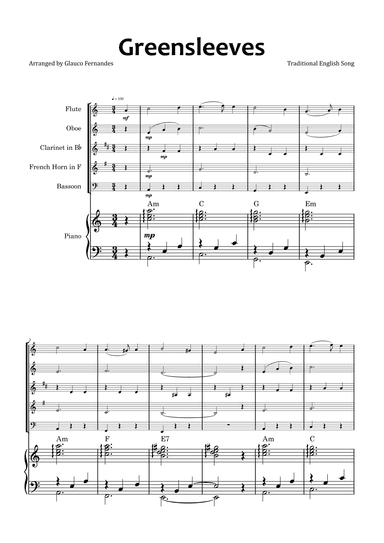 Greensleeves (arr. Glauco Fernandes)