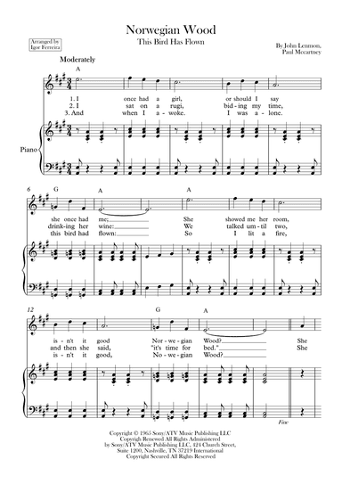 Norwegian Wood (this Bird Has Flown) (arr. Igor Ferreira)