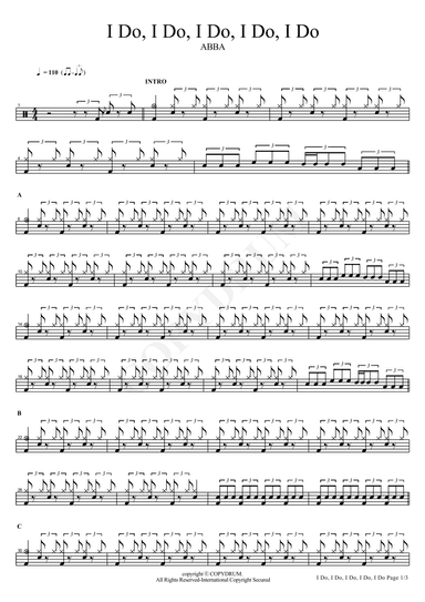 I Do I Do I Do I Do (arr. COPYDRUM)