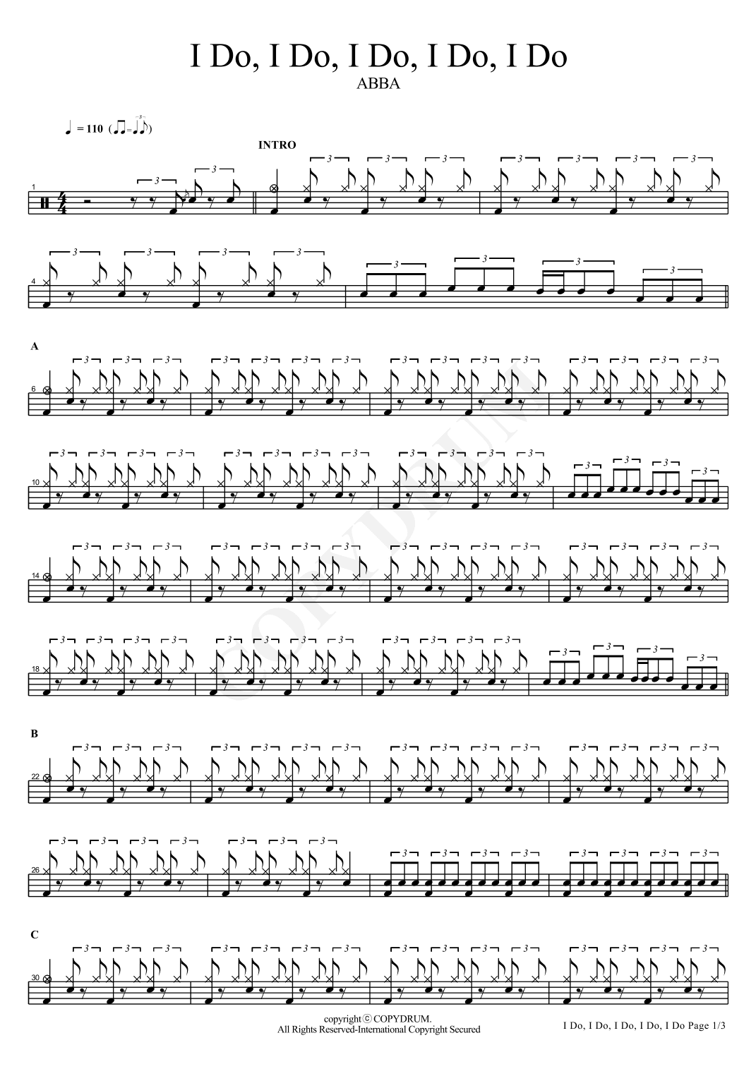 I Do I Do I Do I Do (arr. COPYDRUM)