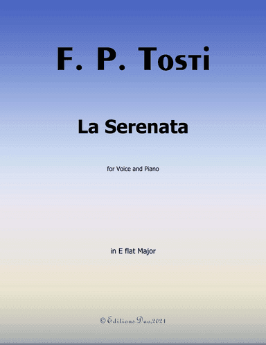 La Serenata,by Tosti,in E flat Major (arr. Editions Dao)