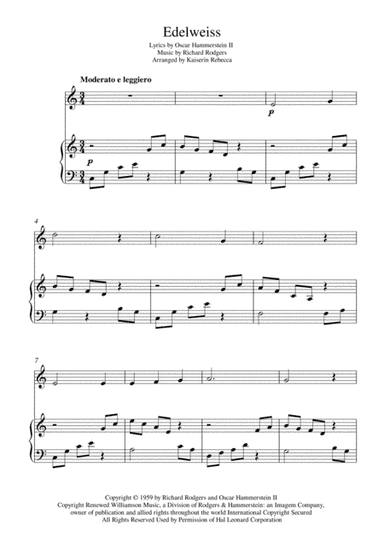 Edelweiss (arr. Kaiserin Rebecca)