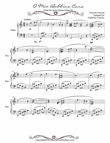 O Mio Babbino Caro (arr. Catherine Crawley)
