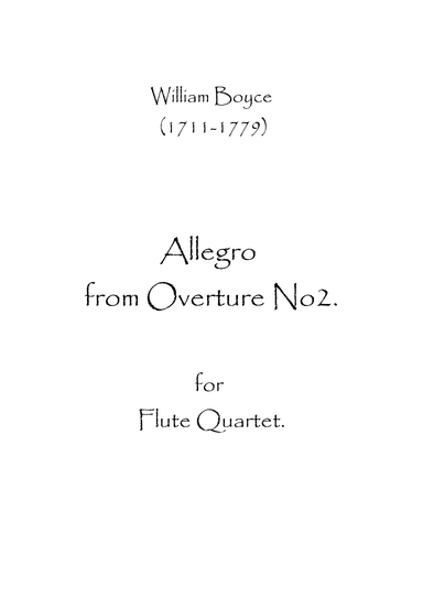 Allegro from Overture No.2 (arr. Spence Bundy)