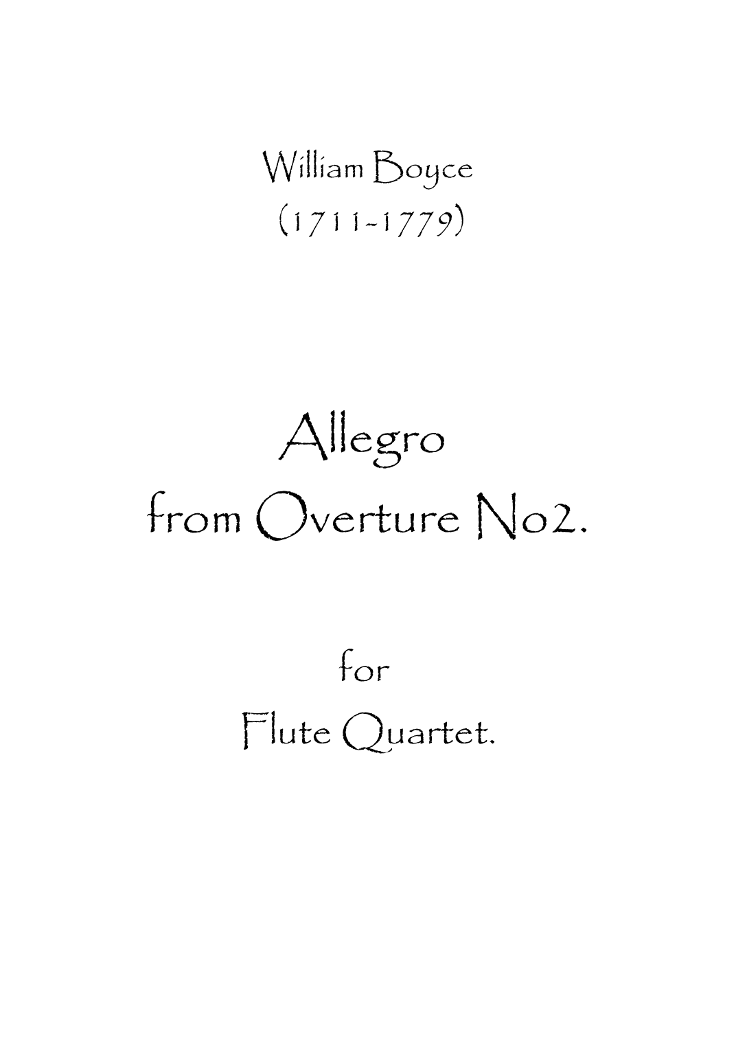 Allegro from Overture No.2 (arr. Spence Bundy)