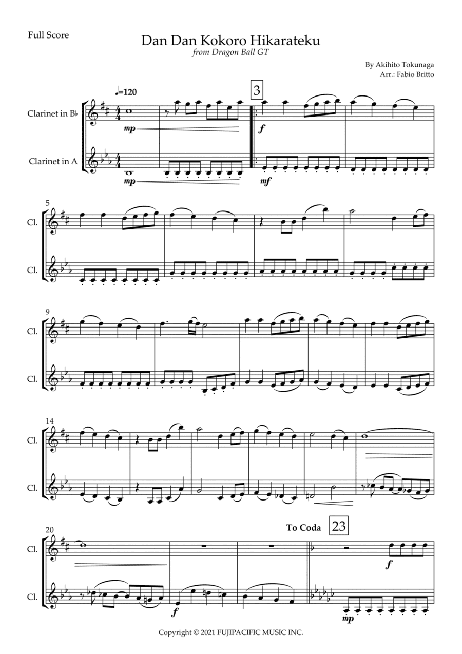 Dragon Ball Gt (arr. Fabio Britto)
