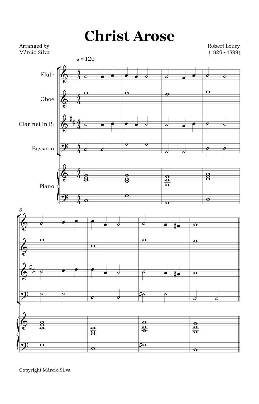 Christ Arose (arr. Márcio Silva)