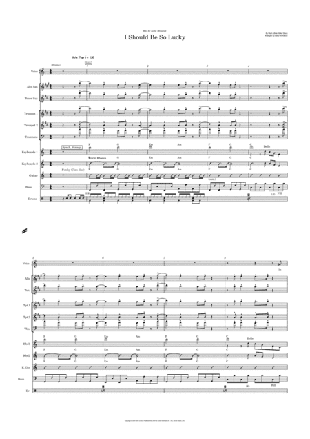 I Should Be So Lucky (arr. Daryl McKenzie)
