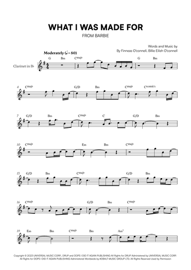 What Was I Made For? (arr. Cadenza Editions)