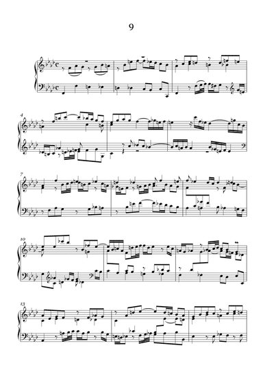 J.S.Bach:Three-Part Sinfonia No.9