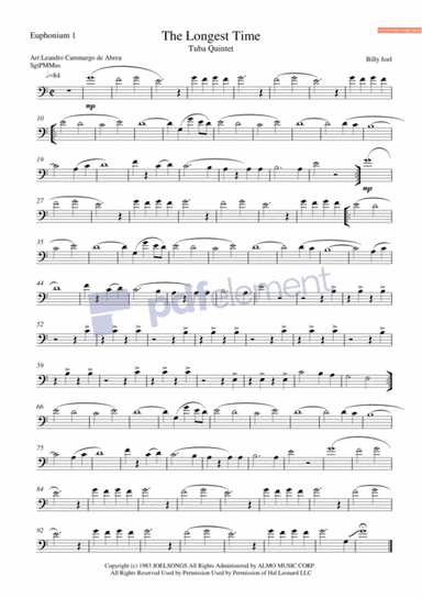 The Longest Time (arr. LEANDRO CAMARGO DE ABREU)