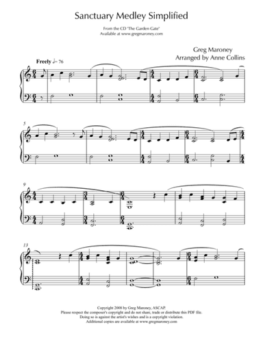 Sanctuary Medley (simplified)