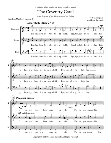 The Coventry Carol (arr. Grant Edwards)