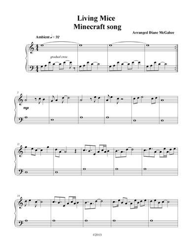 Living Mice (arr. Arranged by Diane M. McGahee)