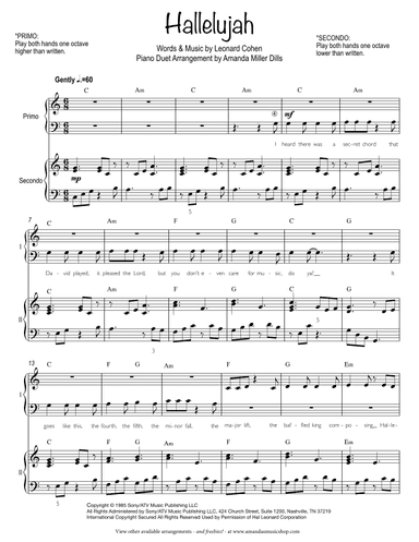 Hallelujah (arr. Amanda Miller Dills)
