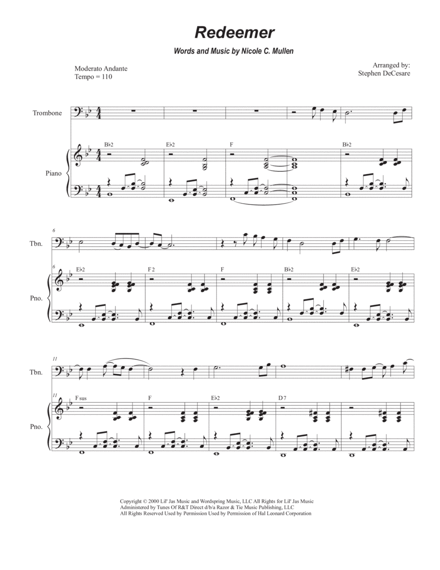 Redeemer (arr. Stephen DeCesare)