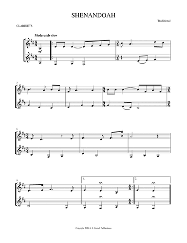 Shenandoah (arr. Mark Phillips)