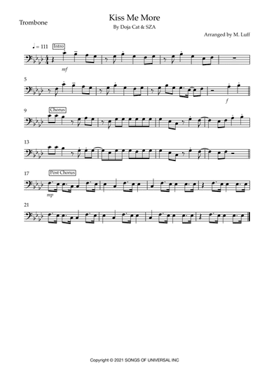 Kiss Me More (arr. Matt Luff)