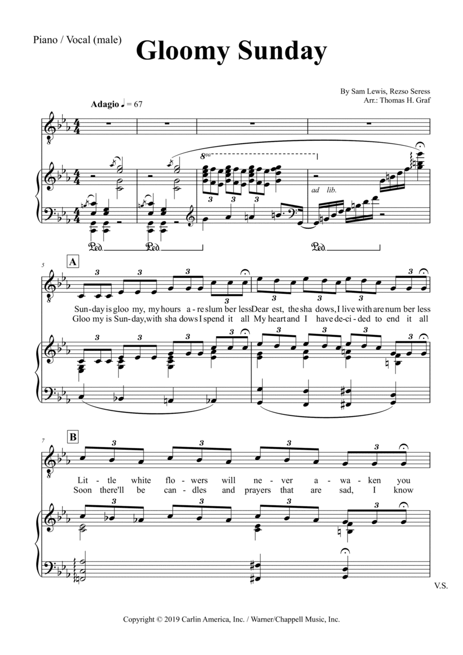 Gloomy Sunday (arr. Thomas Graf)