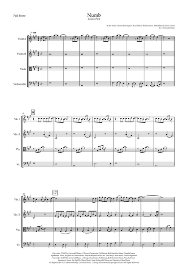 Numb (arr. Fernando Britto)