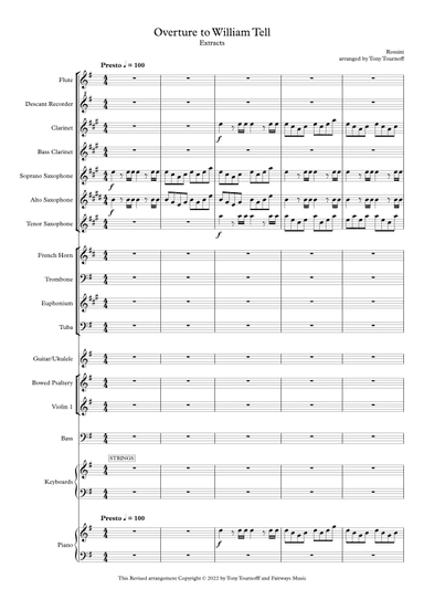 Excerpt from William Tell Overture (Mixed Ensemble) (arr. Tony Tournoff)