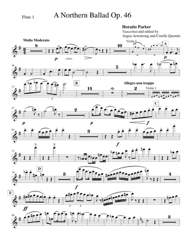 A Northern Ballad - (orchestral parts) (arr. Angus Armstrong)