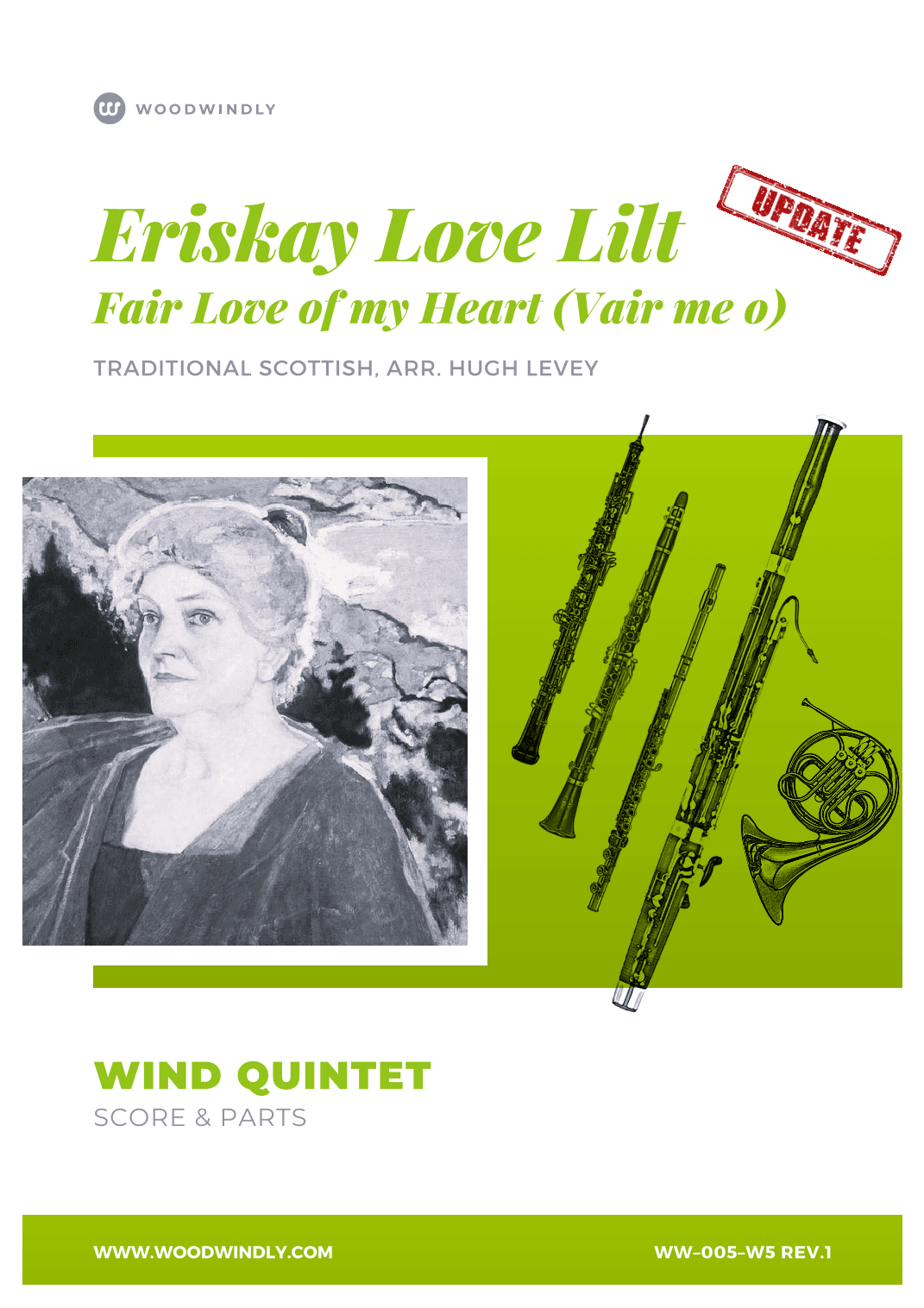 Eriskay Love Lilt (Fair Love of My Heart) for Wind Quintet - Trad. Scottish (used in Outlander) (arr. Hugh Levey)