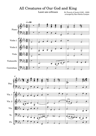 All Creatures of Our God and King (arr. Davi Rocha Campos)