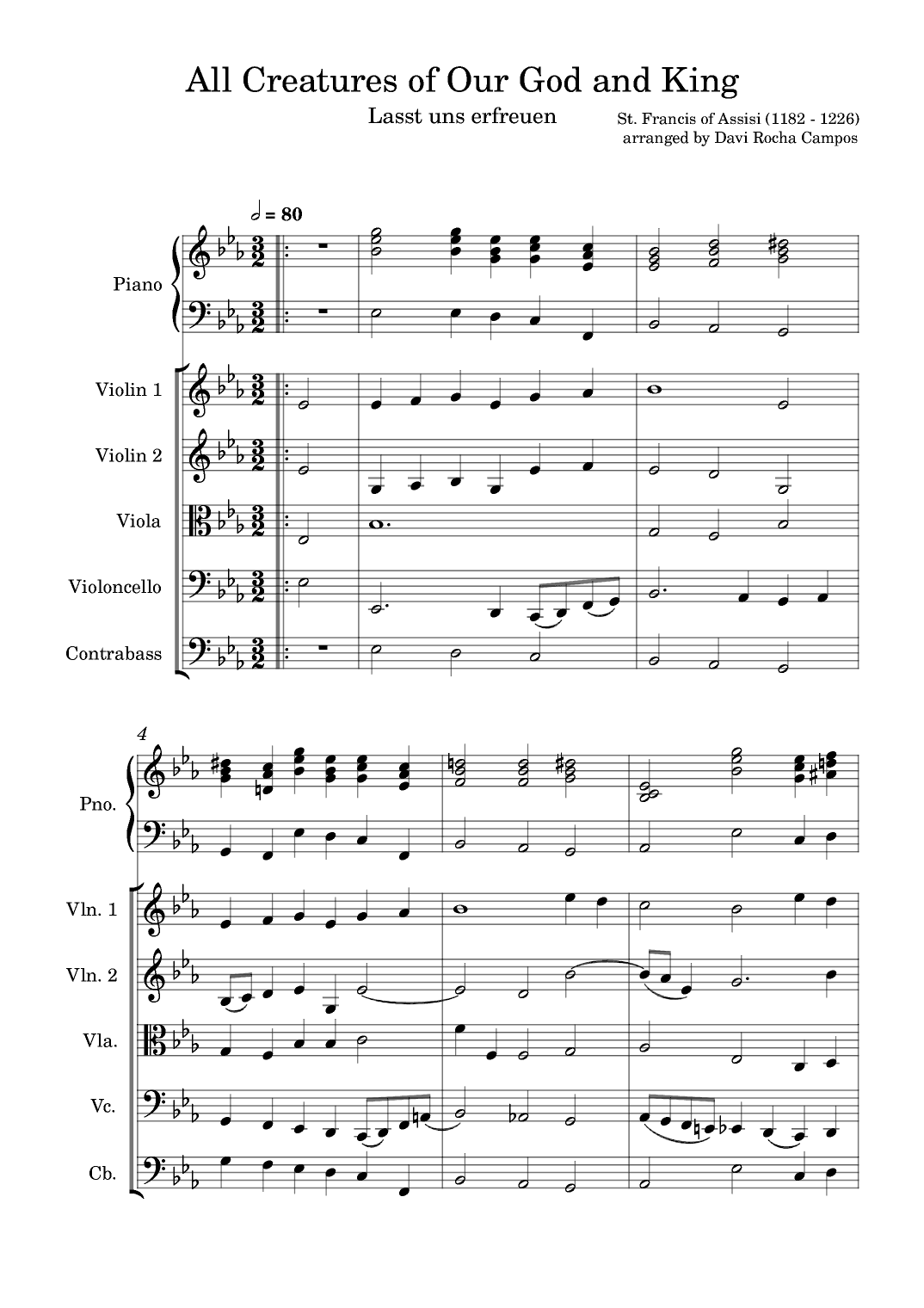 All Creatures of Our God and King (arr. Davi Rocha Campos)
