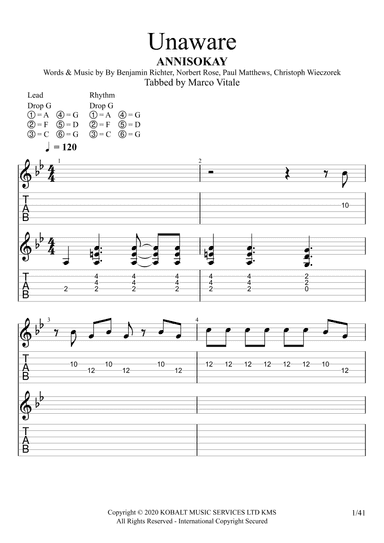 Unaware (arr. Marco Vitale)